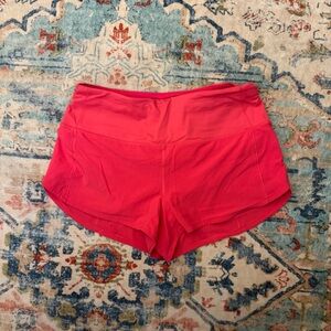 lululemon athletica Bright Pink Speed Up Shorts